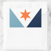 Vlag van Syracuse, NY Rechthoekige Sticker (Tas)