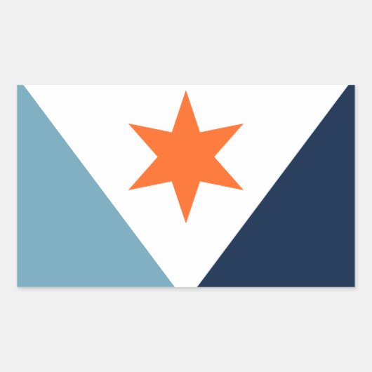 Vlag van Syracuse, NY Rechthoekige Sticker (Voorkant)