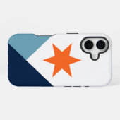 Vlag van Syracuse - verticaal, NY iPhone 16 Hoesje (Achterkant horizontaal)