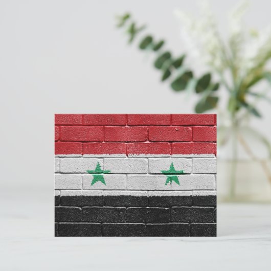 Vlag van Syrië Briefkaart (Staand voorkant)