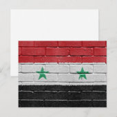 Vlag van Syrië Briefkaart (Voorkant / Achterkant)