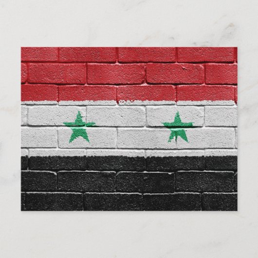 Vlag van Syrië Briefkaart (Voorkant)