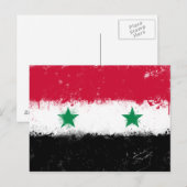 Vlag van Syrië Briefkaart (Voorkant / Achterkant)
