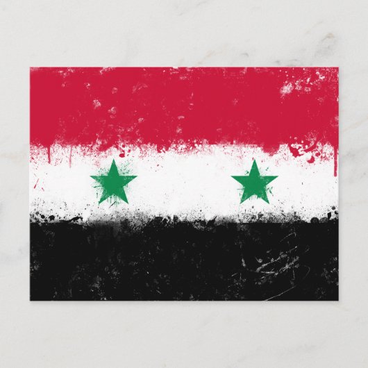 Vlag van Syrië Briefkaart (Voorkant)