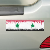 Vlag van Syrië Bumpersticker (Op auto)
