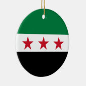 Vlag van Syrië (december 2024) Keramisch Ornament (Rechts)