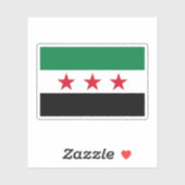 Vlag van Syrië (december 2024) Sticker (Vel)