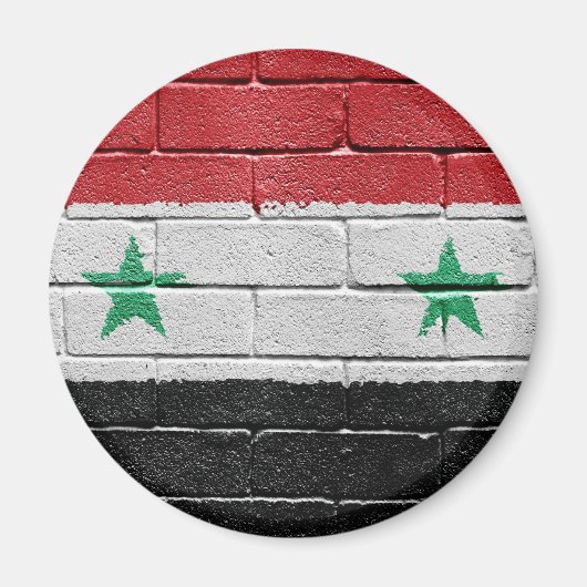 Vlag van Syrië Magneet (Voorkant)