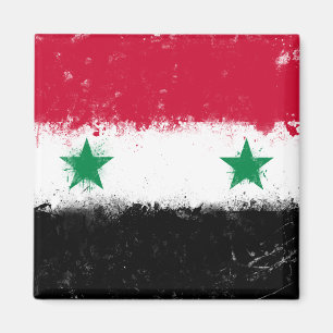 Vlag van Syrië Magneet