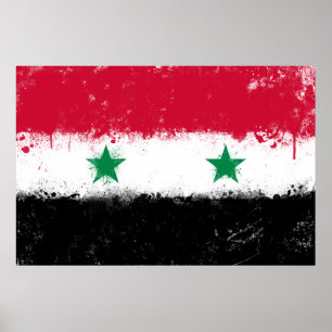 Vlag van Syrië Poster