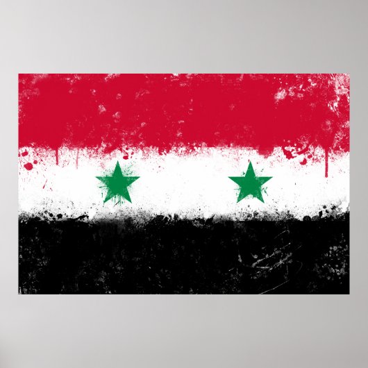 Vlag van Syrië Poster (Voorkant)