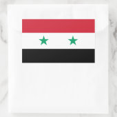 Vlag van Syrië Rechthoekige Sticker (Tas)