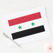 Vlag van Syrië Rechthoekige Sticker (Envelop)