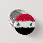 Vlag van Syrië Ronde Button 3,2 Cm (Voorkant /achterkant)