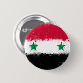 Vlag van Syrië Ronde Button 5,7 Cm (Voorkant /achterkant)