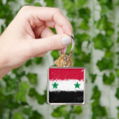 Vlag van Syrië Sleutelhanger (Hand)