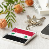 Vlag van Syrië Sleutelhanger (Zijkant)