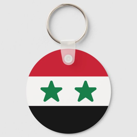 Vlag van Syrië Sleutelhanger (Voorkant)