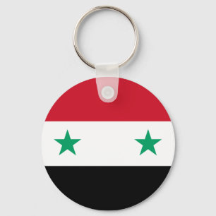 Vlag van Syrië Sleutelhanger