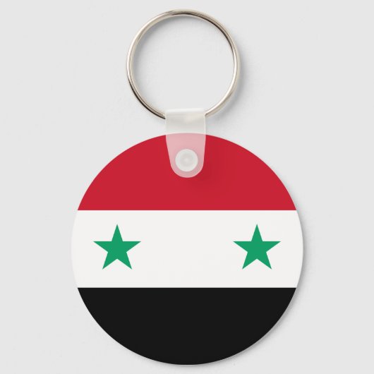 Vlag van Syrië Sleutelhanger (Voorkant)