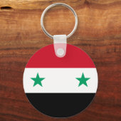 Vlag van Syrië Sleutelhanger (Voorkant)