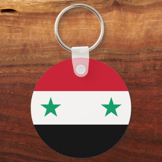 Vlag van Syrië Sleutelhanger (Voorkant)
