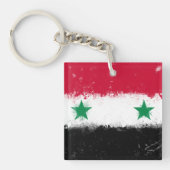 Vlag van Syrië Sleutelhanger (voorkant)