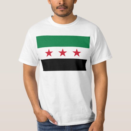 Vlag van Syrië - Syrische onafhankelijkheidsvlag T-shirt (Voorkant)