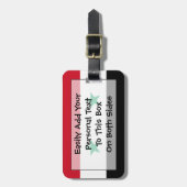 Vlag van Syrische Easy ID Personal Bagagelabel (Voorkant verticaal)
