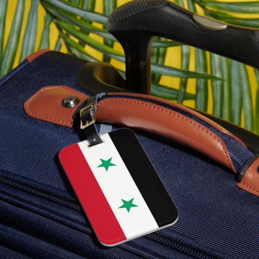 Vlag van Syrische Easy ID Personal Bagagelabel (Voorkant Insitu 1)
