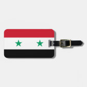 Vlag van Syrische Easy ID Personal Bagagelabel (Voorkant horizontaal)