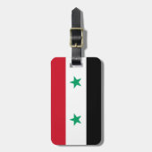 Vlag van Syrische Easy ID Personal Bagagelabel (Voorkant verticaal)