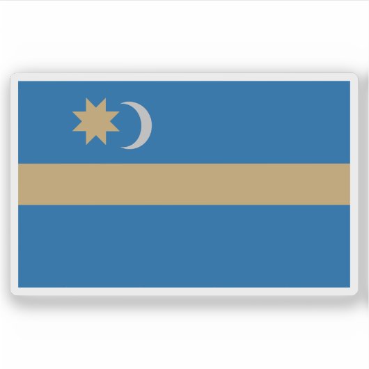 Vlag van Szekely Land - Szeklerland (Roemenië) Sticker (Voorkant)