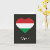 vlag van Szia (hallo in het Hongaars) Kaart (Gele Bloem)