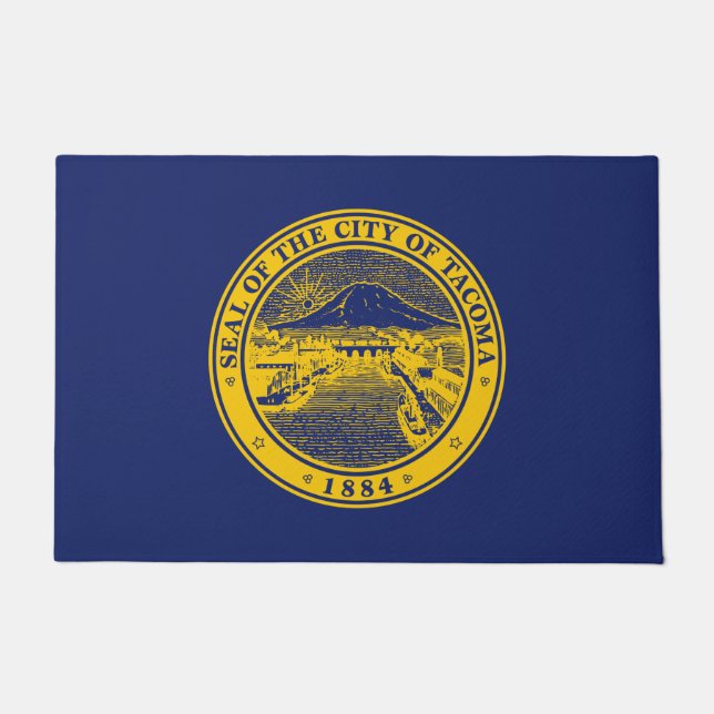 Vlag van Tacoma (Washington City) Deurmat (Voorkant)