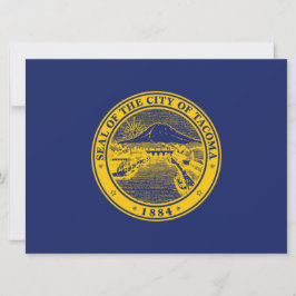 Vlag van Tacoma (Washington City) Kaart