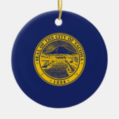 Vlag van Tacoma (Washington City) Keramisch Ornament (Voorkant)