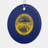 Vlag van Tacoma (Washington City) Keramisch Ornament (Links)