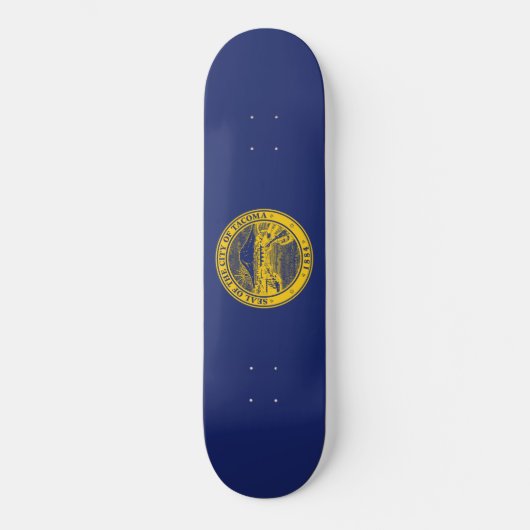 Vlag van Tacoma (Washington City) Persoonlijk Skateboard (Voorkant)