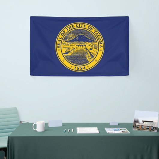 Vlag van Tacoma (Washington City) Spandoek (Beurs)