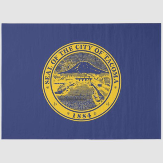 Vlag van Tacoma (Washington City) Tissuepapier (Voorkant)