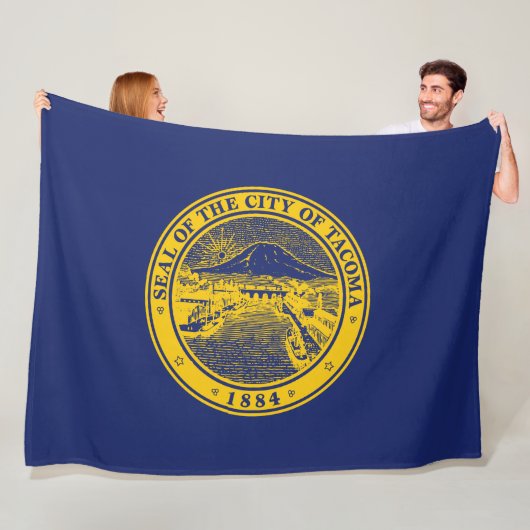 Vlag van Tacoma (Washington) Fleece Deken (In situ)