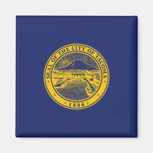 Vlag van Tacoma (Washington) Magneet (Voorkant)
