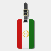 Vlag van Tadzjikistan Bagagelabel (Voorkant verticaal)