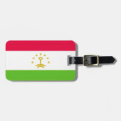 Vlag van Tadzjikistan - Easy ID Personal Bagagelabel (Voorkant horizontaal)