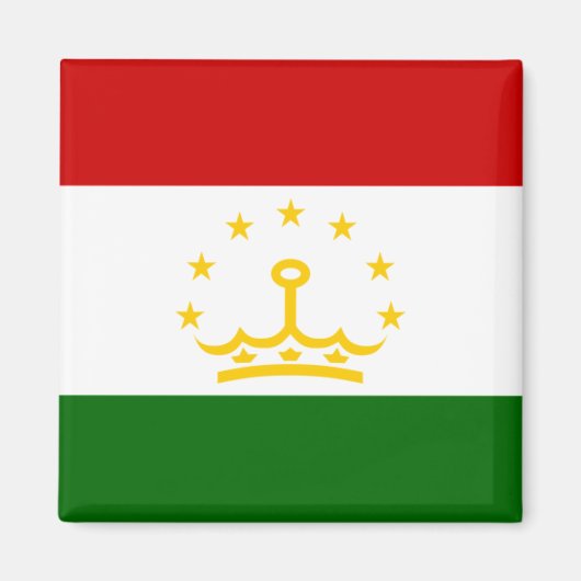 Vlag van Tadzjikistan Magneet (Voorkant)