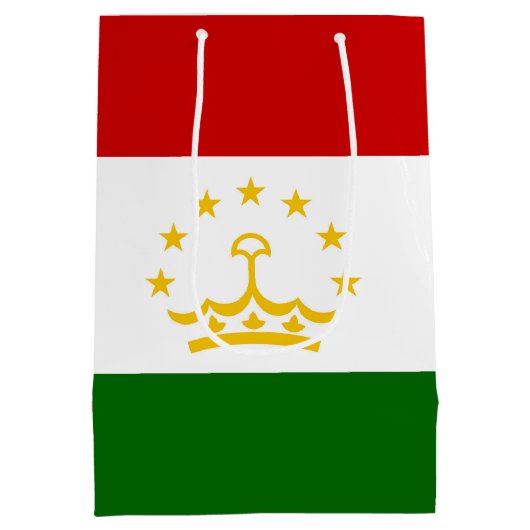 Vlag van Tadzjikistan Medium Cadeauzakje (Achterkant)