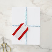 Vlag van Tahiti Cadeaulabel (Met Touw)