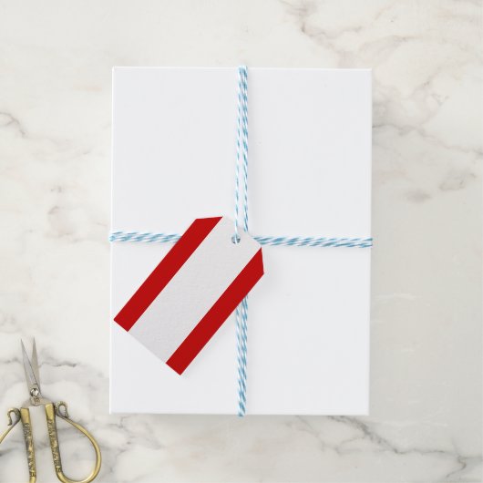 Vlag van Tahiti Cadeaulabel (Met Touw)