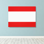 Vlag van Tahiti Canvas Afdruk (Insitu (Houten vloer))